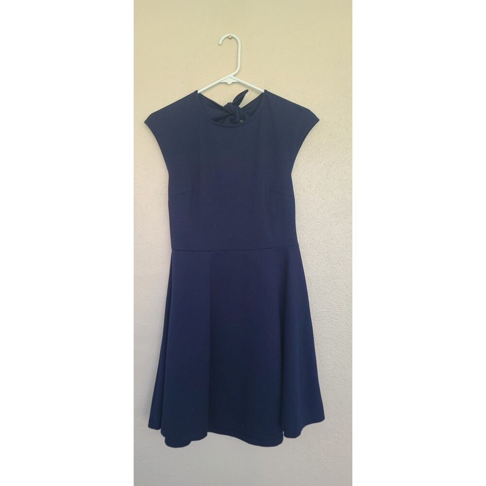 GAP Navy Blue Fit-and-Flare Mini Dress W/Cap Sleeves Size 8